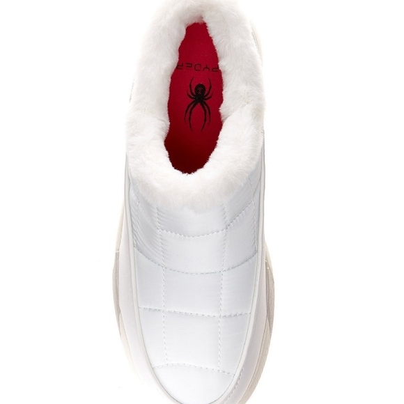 Spyder Women's White Leah Faux Fur Lined Waterproof Slip-On Casual Shoes Size7.5 - Picture 5 of 7